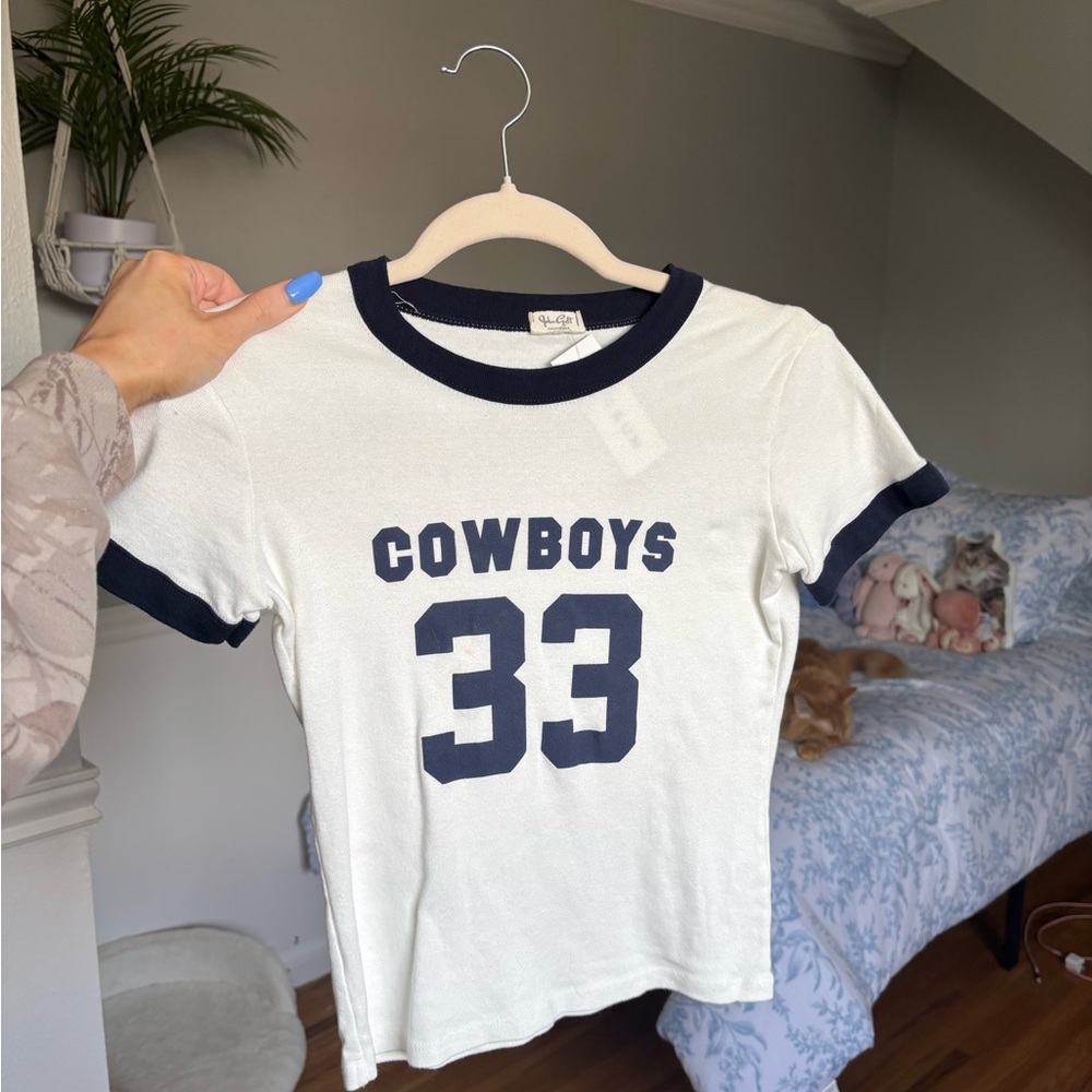 Kids Cowboys 33 White and Black T-Shirt